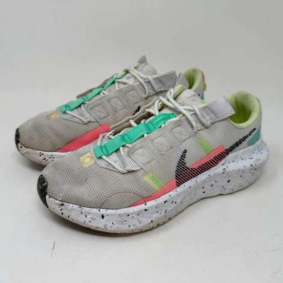 Nike Crater Impact Run Shoe Womens 8 White Green Sporty Sturdy I.9.3 Lightweight - Picture 8 of 15
